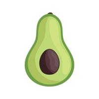 verse avocado helft vector