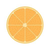 voor de helft oranje fruit vector