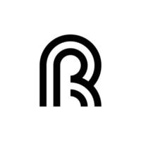 modern brief r monogram logo ontwerp vector