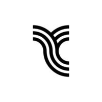 modern brief y monogram logo ontwerp vector