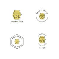 honing logo set. vector ontwerp element
