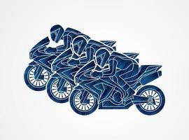 motorfietsen racing sport grafisch vector