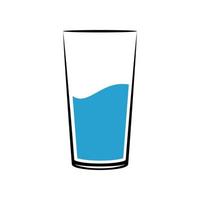 glas van water vector kunst ontwerp