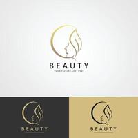 spa behandeling logo concept vector