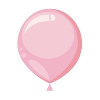 roze ballon helium drijvend vector