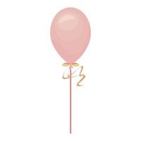 roze ballon helium decoratief vector