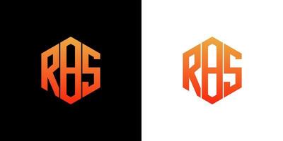 rbs brief logo ontwerp veelhoek monogram vector pictogrammalplaatje