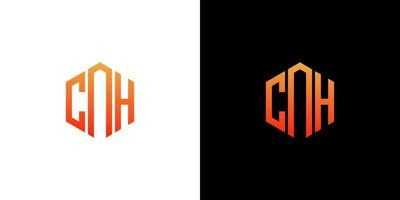 cnh brief logo ontwerp veelhoek monogram vector pictogrammalplaatje