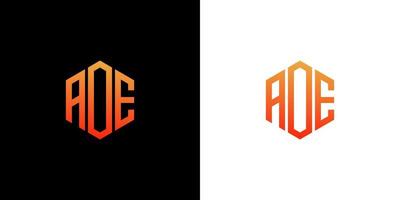 een brief logo ontwerp veelhoek monogram icoon vector sjabloon
