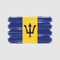 vlag van barbados. nationale vlag vector