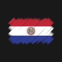 paraguay vlag borstel vector. nationale vlag vector