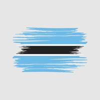 Botswana vlag penseelstreken. nationale vlag vector