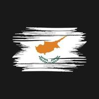 cyprus vlag penseelstreken. nationale vlag vector