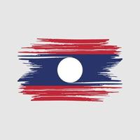 laos vlag penseelstreken. nationale vlag vector