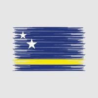 curacao vlag borstel. nationale vlag vector