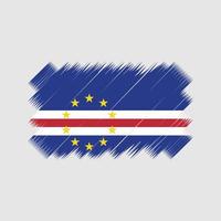 Kaapverdië vlag borstel vector. nationale vlag vector