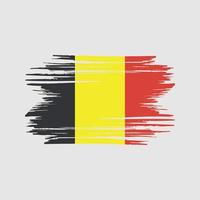 belgische vlag penseelstreken. nationale vlag vector
