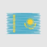 Kazachstan vlag borstel. nationale vlag vector