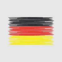 Duitse vlagborstel. nationale vlag vector