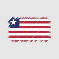 Liberia vlag borstel vector. nationale vlag vector