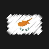 cyprus vlag borstel vector. nationale vlag vector