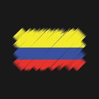 Colombia vlag borstel vector. nationale vlag vector