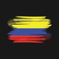 Colombia vlag penseelstreken. nationale vlag vector