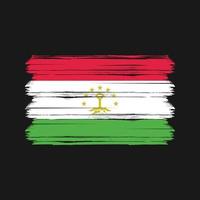 Tadzjikistan vlag vector. nationale vlag vector