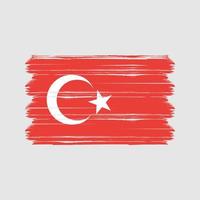 turkije vlag vector. nationale vlag vector