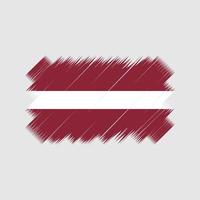 Letland vlag borstel vector. nationale vlag vector