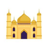 gouden Islamitisch moskee tempel vector