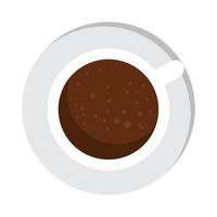 koffiekopje luchtmening vector