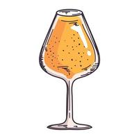 oranje cocktail kop vector