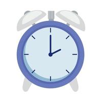 Purper alarm klok vector