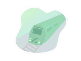 gelukkig trein dag vlak ontwerp vector