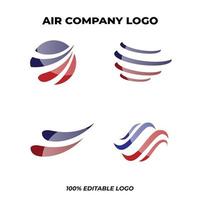 lucht bedrijf logo bundel vector
