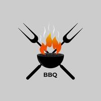 bbq rooster logo illustratie vector