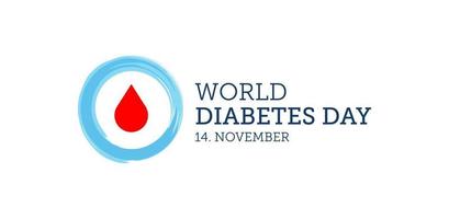 wereld diabetes dag bewustzijn vector illustratie, t-shirt poster banier ontwerp
