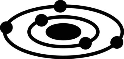 sterrenstelsel glyph-pictogram vector