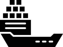 schip glyph icoon vector