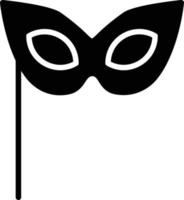 verjaardag masker glyph icoon vector