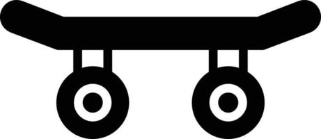skateboard glyph icoon vector