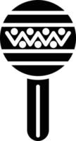 maracas glyph-pictogram vector