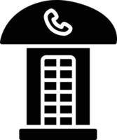 telefoon stand glyph icoon vector