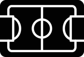 voetbal veld- glyph icoon vector