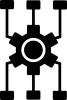 algoritme glyph icoon vector