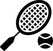 racket glyph icoon vector