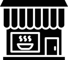 bakkerij winkel glyph icon vector