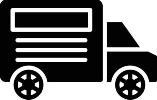 vrachtwagen glyph icoon vector