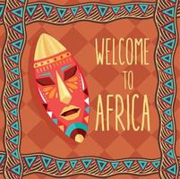 Welkom naar Afrika belettering vector
